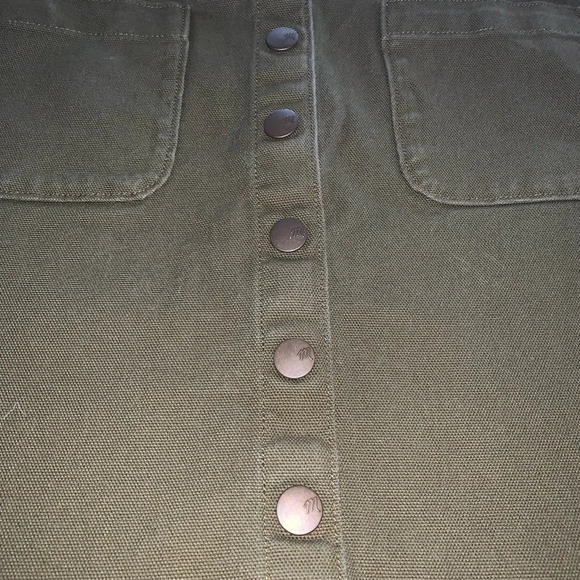 Madewell Raw-Hem A-Line Mini Skirt in Kale - Picture 6 of 9